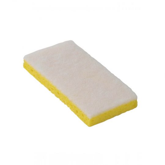 Éponge de cellulose jaune et blanc