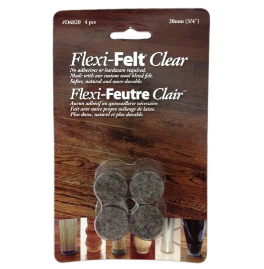 Flexi-Feutre clair avec laine foncée 20mm (3/4)