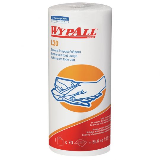 WYPALL L30, papier essuie-tout blanc en rouleau
