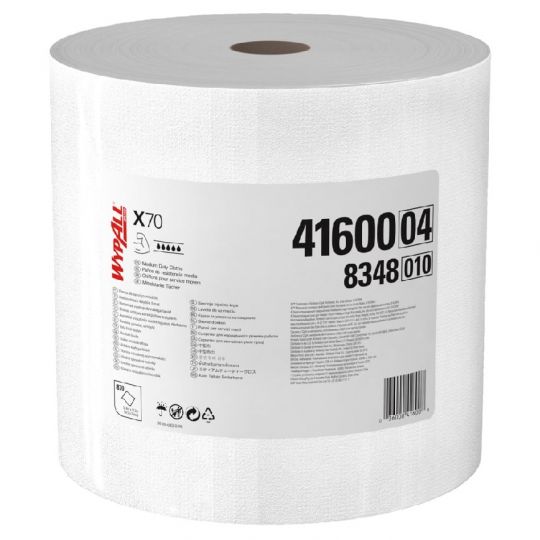 WYPALL X70, papier essuie-tout blanc en rouleau