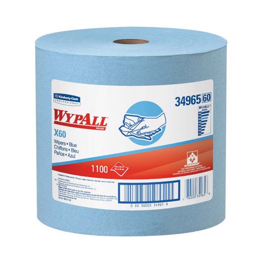 WYPALL X60, papier essuie-tout bleu en rouleau