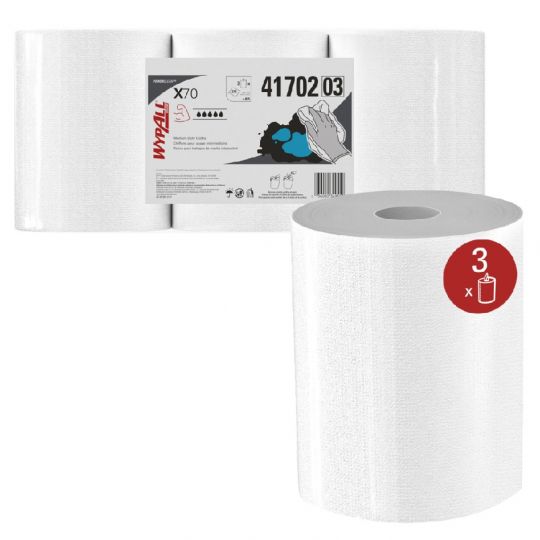 WYPALL X70, papier essuie-tout blanc 2 plis