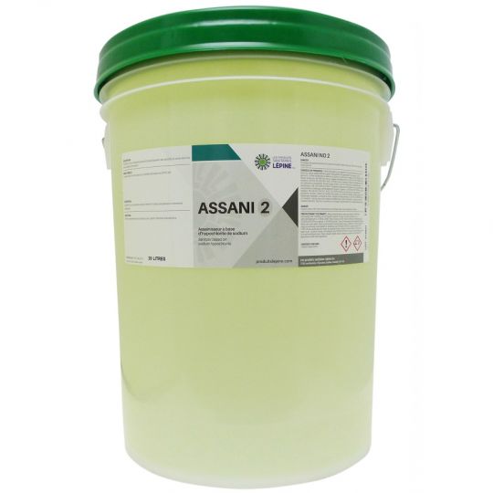 ASSANI NO 2, assainisseur à base d'hypochlorite de sodium