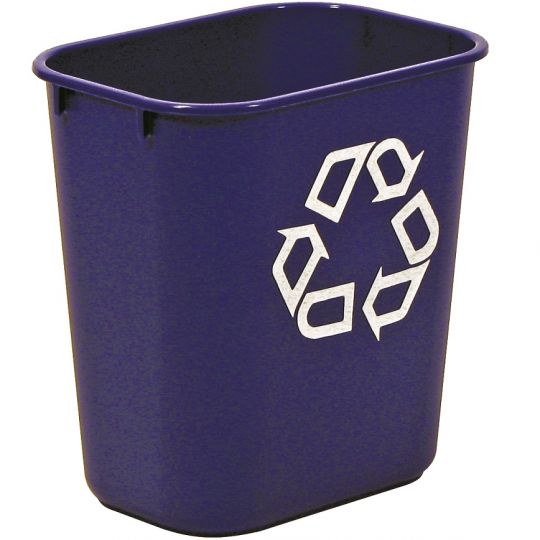 2955-73, poubelle de recyclage bleue