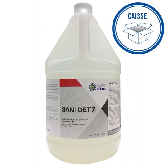 SANI-DET NO 7, détergent liquide concentré pour lave-vaisselle industriel (eau dure)